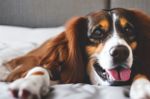 Why do dogs pee on the bed and how to stop them